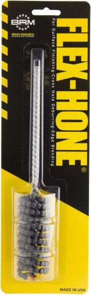 Brush Research Mfg. - 7/8" to 15/16" Bore Diam, 320 Grit, Boron Carbide Flexible Hone - Extra Fine, 8" OAL - Exact Tooling
