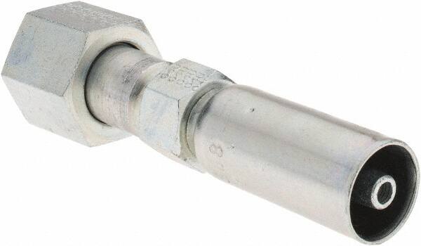 Eaton - Steel Hydraulic Hose Swivel - -4 Hose Size, 1/4" Hose Diam - Exact Tooling