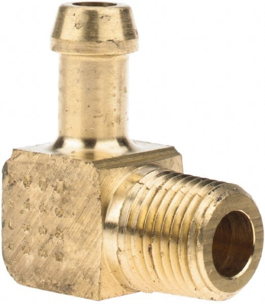 Eaton - 1/8 Barbed Thread 90° Male Elbow - Brass - Exact Tooling