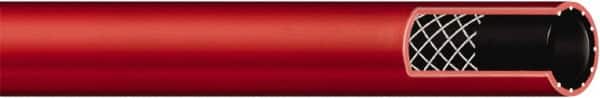 Continental ContiTech - 3/8" ID x 0.7" OD 50' Long Multipurpose Air Hose - MNPT x MNPT Ends, 300 Working psi, -40 to 190°F, 1/4" Fitting, Red - Exact Tooling