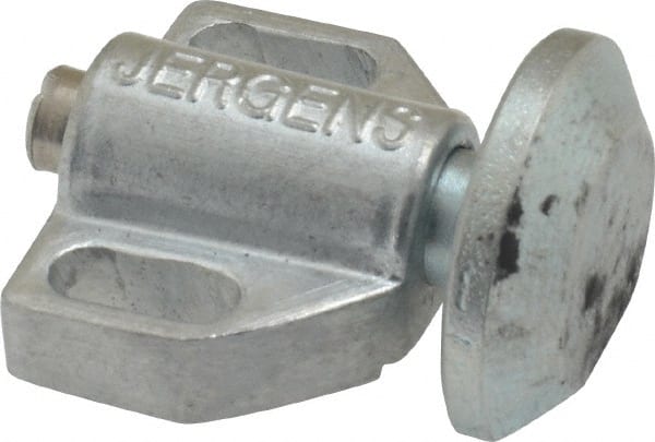 Jergens - 15/16" Body Width x 11/16" Body Len, 1/8" Stroke Len, 21/32" Btw Mt Hole Ctrs, Tangless Square Spring Locating Stop - 10 Lb Init End Force, 10 Lb Mid End Force, 10 Lb Final End Force, 3/4" Stop Head Width x 7/8" Stop Head Height - Exact Tooling
