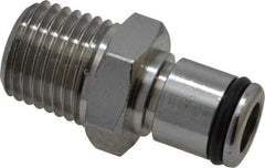 CPC Colder Products - 1/4 NPT Brass, Quick Disconnect, Coupling Insert - 250 Max psi, -40 to 180°F, 0.69" OAL x 0.59" Overall Height, Chrome Plated - Exact Tooling