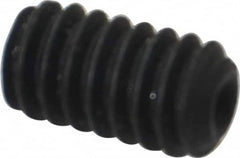 Value Collection - 1/4-20 UNC, 7/16" OAL, Cup Point Set Screw - Alloy Steel, 1/8" Key - Exact Tooling