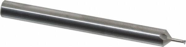 Scientific Cutting Tools - 56 to 80 TPI, Internal/External Single Profile Thread Mill - #2" Noml Diam, 0.06" Cut Diam, 3/16" Shank Diam, 3 Flute, 0.034" Neck Diam, 1/8" Neck Length, 2" OAL, Bright Finish - Exact Tooling