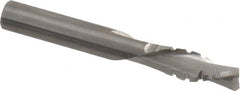 Onsrud - 3/8" Cutting Diam x 1-1/8" Length of Cut, 2 Flute, Downcut Spiral Router Bit - Uncoated, Right Hand Cut, Solid Carbide, 3" OAL x 3/8" Shank Diam, Chipbreaker, 30° Helix Angle - Exact Tooling