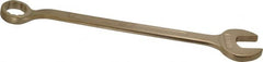 Ampco - 1-1/4" 12 Point Offset Combination Wrench - 15° Offset Angle, 19-1/2" OAL, Aluminum Bronze, Plain Finish - Exact Tooling