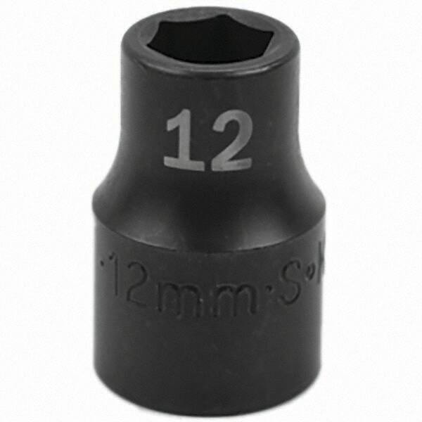 SK - Impact Socket - 1/2"DR 12MM IMPACT SOCKET - Exact Tooling