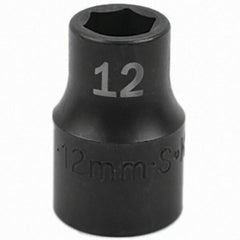 SK - Impact Socket - 1/2"DR 12MM IMPACT SOCKET - Exact Tooling