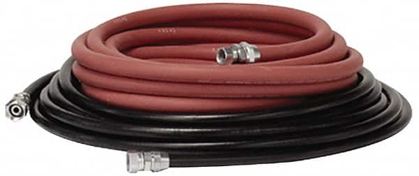 Binks - Paint Sprayer Hose with Fittings - 25 Ft. Fluid and Air Hose Asm with Fittings (2 Hose Set), Compatible with Pressure Tank and Spray Guns - Exact Tooling