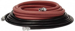 Binks - Paint Sprayer Hose with Fittings - 25 Ft. Fluid and Air Hose Asm with Fittings (2 Hose Set), Compatible with Pressure Tank and Spray Guns - Exact Tooling