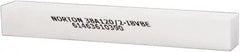 Norton - 120 Grit Aluminum Oxide Square Dressing Stick - 8 x 1 x 1, Fine Grade, Vitrified Bond - Exact Tooling