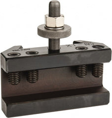 Aloris - Series CA, #1X Turning & Facing Tool Post Holder - 14 to 20" Lathe Swing, 2-1/2" OAH, 1-1/4" Max Tool Cutting Size, 1-13/16" Centerline Height - Exact Tooling