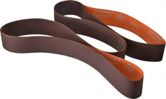 Norton - 2" Wide x 132" OAL, 180 Grit, Aluminum Oxide Abrasive Belt - Aluminum Oxide, Very Fine, Coated, J Weighted Cloth Backing, Series R245 - Exact Tooling