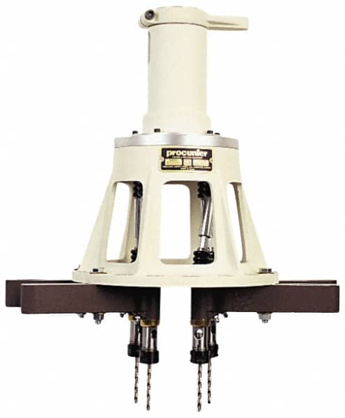 Procunier - 6 Inch Base Diameter, Round Base, Multiple Tapping Attachment - 6 Drivers, 1:2 Gear Ratio, For Use with 23000 Tappers, 29020-29037 and 29053 Machines - Exact Tooling