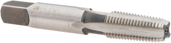 Union Butterfield - 1/16-27 NPT Thread, 4 Flute Standard Pipe Tap - 2-1/8" OAL, 11/16" Thread Length, 5/16" Shank Diam, Bright Finish, High Speed Steel - Exact Tooling