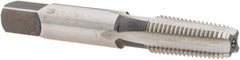 Union Butterfield - 1/16-27 NPT Thread, 4 Flute Standard Pipe Tap - 2-1/8" OAL, 11/16" Thread Length, 5/16" Shank Diam, Bright Finish, High Speed Steel - Exact Tooling