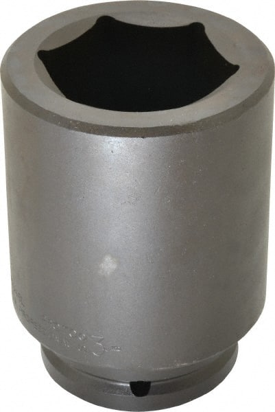 Proto - 1-1/2" Drive 3" Deep Impact Socket - 6 Points, 6-3/8" OAL - Exact Tooling