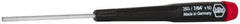 Wiha - 7/64" Precision Miniature Hex Driver - 2-23/64" Bade Length, Tapered Handle, 6-3/4" OAL - Exact Tooling