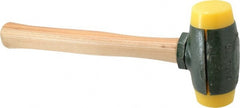 Garland - 2-3/4 Lb Head 1-3/4" Face Plastic Split Head Hammer - 12-3/4" OAL, Wood Handle - Exact Tooling