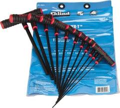 Eklind - 11 Piece T-Handle Hex Key Set - Exact Tooling