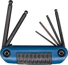 Eklind - 6 Piece Fold-Up Ball End Hex Key Set - Exact Tooling
