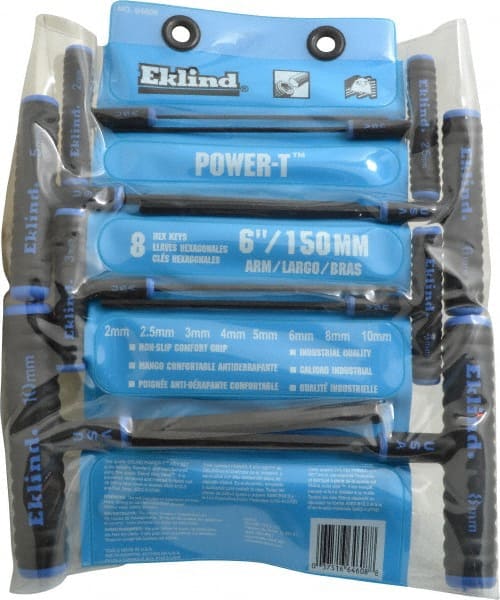 Eklind - 8 Piece T-Handle Hex Key Set - Exact Tooling