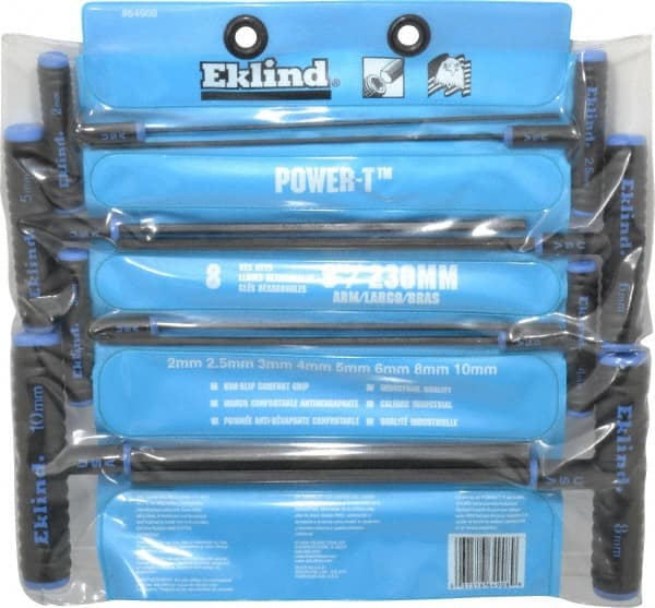 Eklind - 8 Piece T-Handle Hex Key Set - Exact Tooling