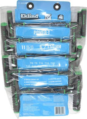 Eklind - 11 Piece T6 to T50 Steel T-Handle Torx Key Set - Exact Tooling