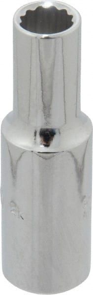 Proto - 3/8" Drive, Deep Hand Socket - 12 Points, 2-1/8" OAL, Chrome Finish - Exact Tooling