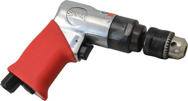 Sioux Tools - 3/8" Keyed Chuck - Pistol Grip Handle, 2,300 RPM, 0.33 hp - Exact Tooling