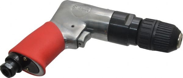 Sioux Tools - 3/8" Reversible Keyless Chuck - Pistol Grip Handle, 1,800 RPM, 0.47 hp - Exact Tooling