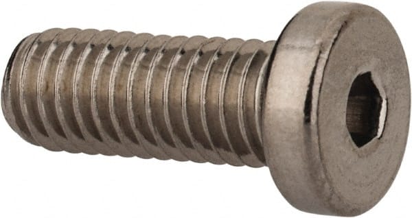 Value Collection - #10-32 UNF Hex Socket Drive, Low Socket Cap Screw - Grade 18-8 Stainless Steel, 1/2" Length Under Head - Exact Tooling