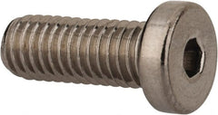 Value Collection - #10-32 UNF Hex Socket Drive, Low Socket Cap Screw - Grade 18-8 Stainless Steel, 1/2" Length Under Head - Exact Tooling