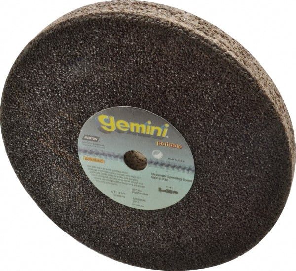 Norton - 8" Diam x 5/8" Hole x 1" Thick, P Hardness, 16 Grit Surface Grinding Wheel - Aluminum Oxide, Type 1, Very Coarse Grade, 6,000 Max RPM, No Recess - Exact Tooling