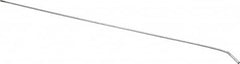 Schaefer Brush - 24" Long, 8-32 Female, Galvanized Steel Brush Handle Extension - 0.162" Diam, 8-32 Male, For Use with Tube Brushes & Scrapers - Exact Tooling