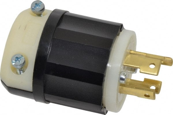 Leviton - 480 VAC, 30 Amp, L16-30P Configuration, Industrial Grade, Self Grounding Plug - 3 Phase, 3 Poles, 0.595 to 1.15 Inch Cord Diameter - Exact Tooling