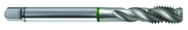 M14x2.0 6H 3-Flute Cobalt Green Ring Semi-Bottoming 40 degree Spiral Flute Tap-Bright - Exact Tooling