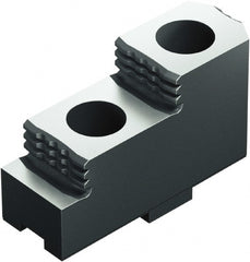 Schunk - 24" Max Chuck Diam Compatibility, Case Hardened Steel Tongue & Groove Hard Lathe Top Jaws - 2 Steps - Exact Tooling