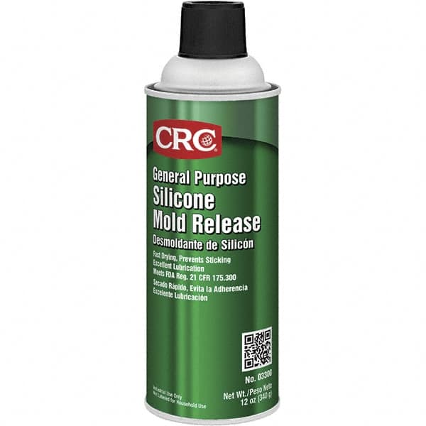 CRC - 16 Ounce Aerosol Can, Clear, General Purpose Mold Release - Food Grade, Silicone Composition - Exact Tooling