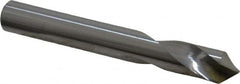 Made in USA - 3/8" Body Diam, 90°, 3" OAL, Solid Carbide Spotting Drill - Exact Tooling