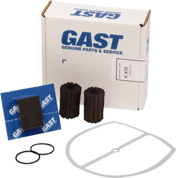 Gast - 9 Piece Air Compressor Repair Kit - For Use with Gast 0823/1023 Oil-Less "Q" Models with Internal Filtration - Exact Tooling