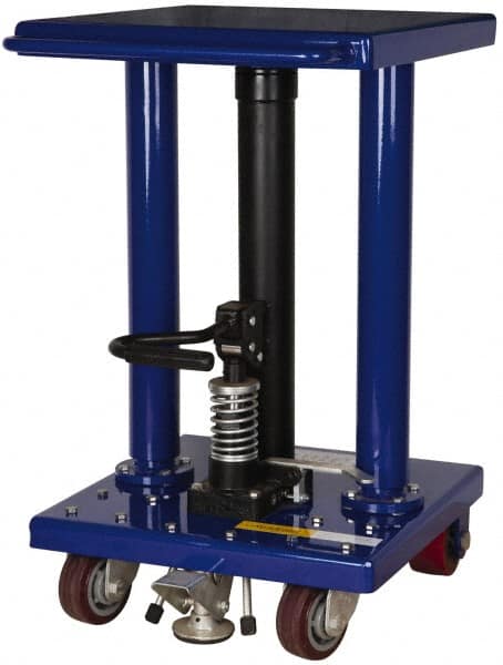 Value Collection - 500 Lb Capacity Hydraulic Lift Table - 30" to 47-1/2" Lift Height, 18" Platform Length x 18" Platform Width - Exact Tooling