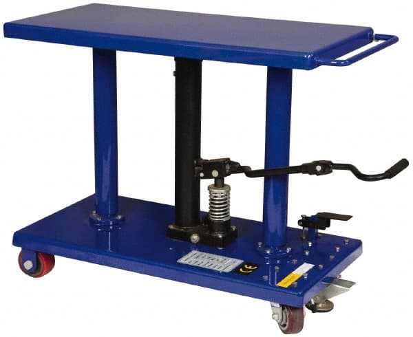 Value Collection - 1,000 Lb Capacity Hydraulic Lift Table - 30" to 47-1/2" Lift Height, 36" Platform Length x 18" Platform Width - Exact Tooling