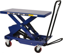 Value Collection - 1,750 Lb Capacity Hydraulic Scissor Elevating Cart - 16" to 39" Lift Height, 36" Platform Length x 20" Platform Width - Exact Tooling