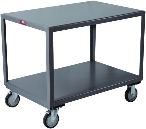 Jamco - Flush Mobile Table - Steel, Gray, 36" Long x 24" Deep x 30" High - Exact Tooling