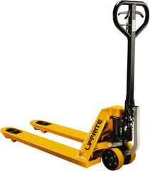 Lift-Rite - 5,000 Lb Capacity, 7-3/4" Lift Industrial Pallet Truck - 3" Min Lift Height, 48" Fork Length x 6-5/32" Fork Width, 27" Overall Width - Exact Tooling