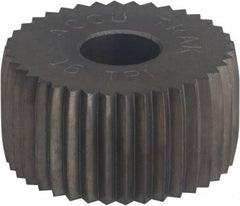 Convex Knurl Wheel: 3/4″ Dia, 80 ° Tooth Angle, Straight, Cobalt 1/4″ Face Width, 1/4″ Hole, 96 Diametral Pitch, Series KNV