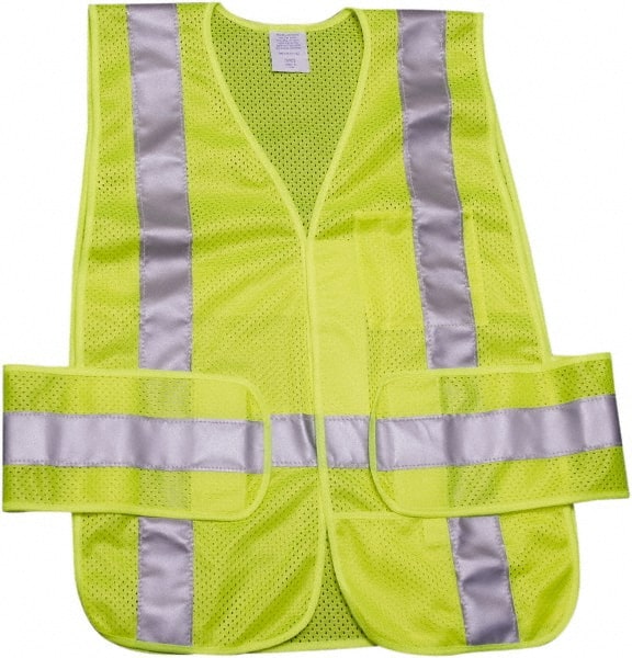 Ability One - High Visibility Vests; Vest Style: Public Safety ; Vest Type: Hi Visibility ; Front Closure: Hook & Loop ; Material: Polyester ; Material Composition: Solid ; Color: Yellow; Lime; Silver - Exact Tooling