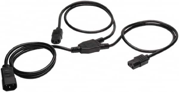 Tripp-Lite - Power Supply Y Splitter Dual Drive Cable - Use with Devices Requiring IEC-320-C14 Power Cable - Exact Tooling