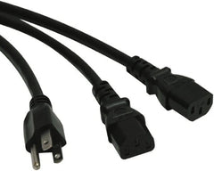 Tripp-Lite - 6' Long, NEMA 5-15P/IEC-320-C-13 Computer Cable - Black, Female, Male - Exact Tooling